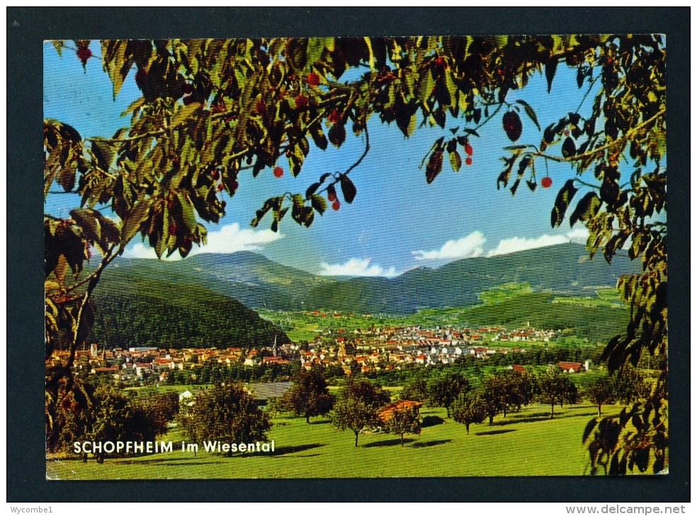 GERMANY  -  Schopfheim  Used Postcard As Scans - Schopfheim