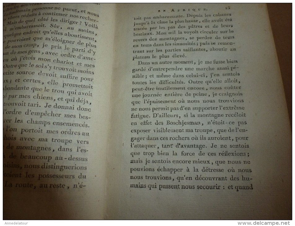 1783-84 et 85 tome 1 et 2 Second VOYAGE dans l'intérieur de l'AFRIQUE par le Cap de Bonne Espérance , par F. Levaillant