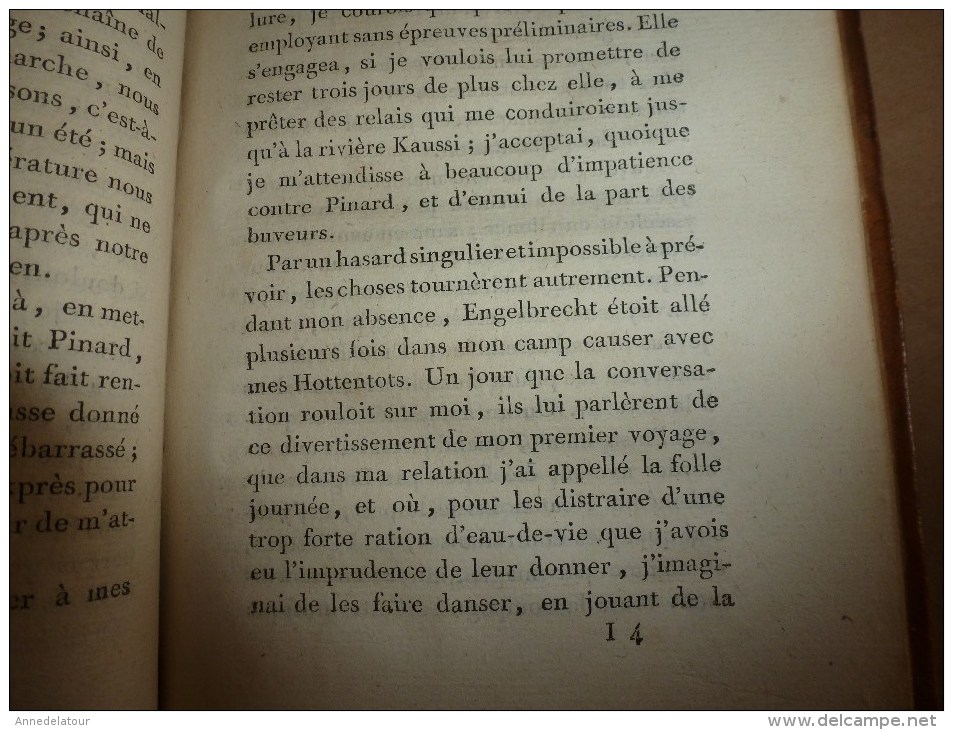 1783-84 et 85 tome 1 et 2 Second VOYAGE dans l'intérieur de l'AFRIQUE par le Cap de Bonne Espérance , par F. Levaillant