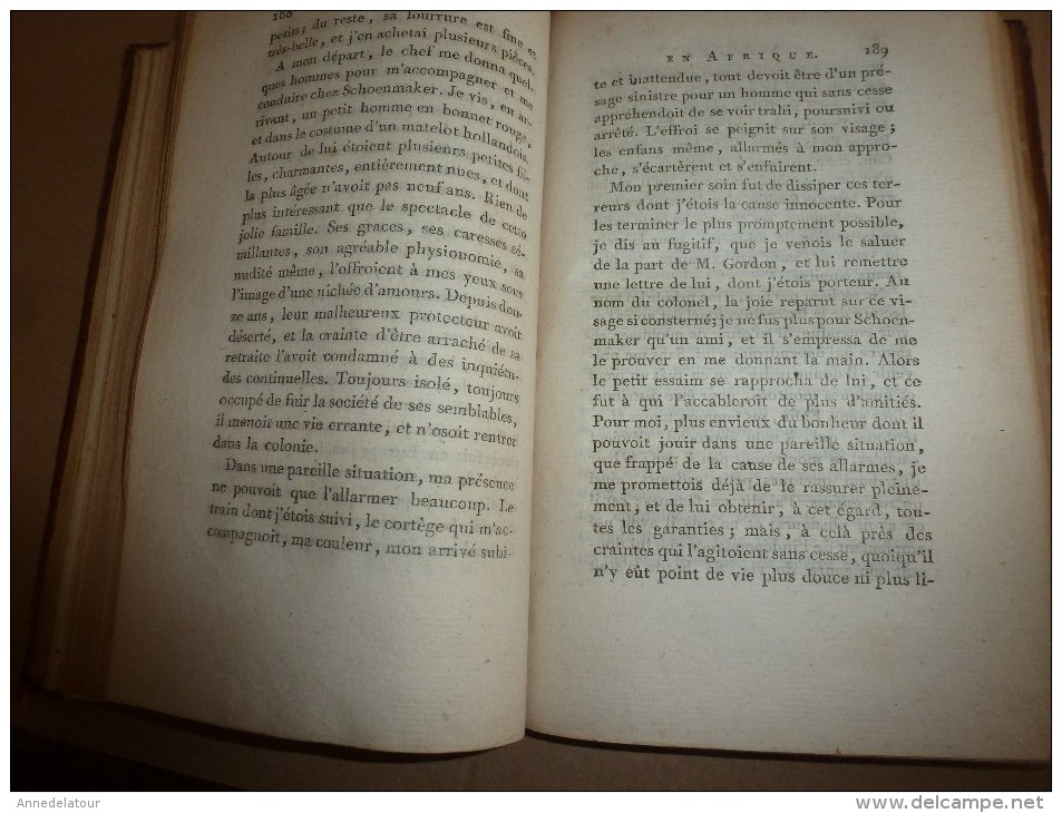 1783-84 et 85 tome 1 et 2 Second VOYAGE dans l'intérieur de l'AFRIQUE par le Cap de Bonne Espérance , par F. Levaillant