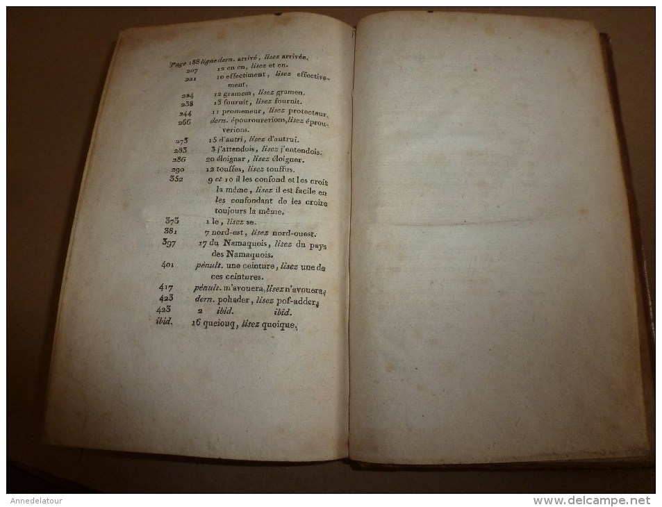 1783-84 et 85 tome 1 et 2 Second VOYAGE dans l'intérieur de l'AFRIQUE par le Cap de Bonne Espérance , par F. Levaillant