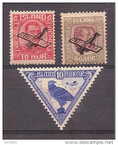 Iceland 1928 - 1930 - Airmail Stamps - Luchtpost