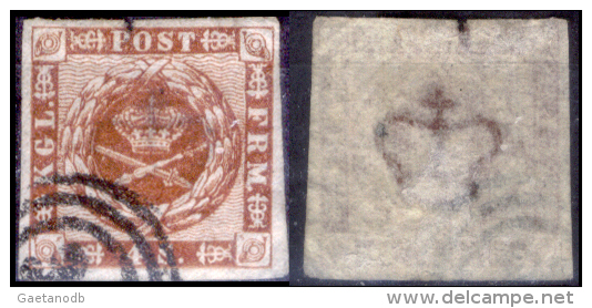 Danimarca-F0014 - 1858 - Y&T: N. 8 (o) - Privo Di Difetti Occulti. - Used Stamps