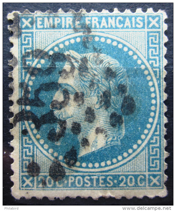 FRANCE               N° 29B             OBLITERE - 1863-1870 Napoleon III Gelauwerd