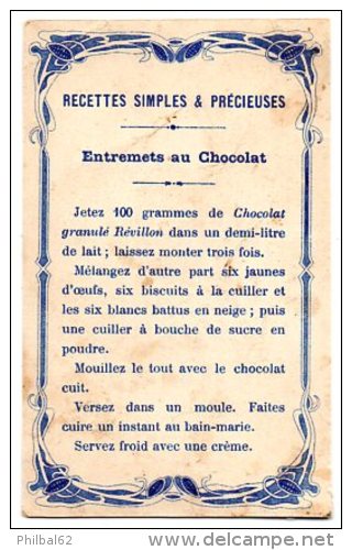 Chromo Chocolat Révillon. La Porte De Bourgogne à Moret Sur Loing, Seine Et Marne. - Revillon