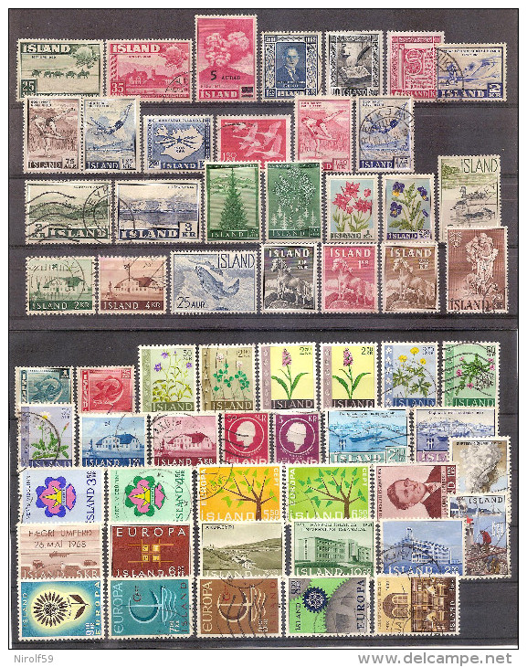 Iceland - Small Lot - Used Stamps