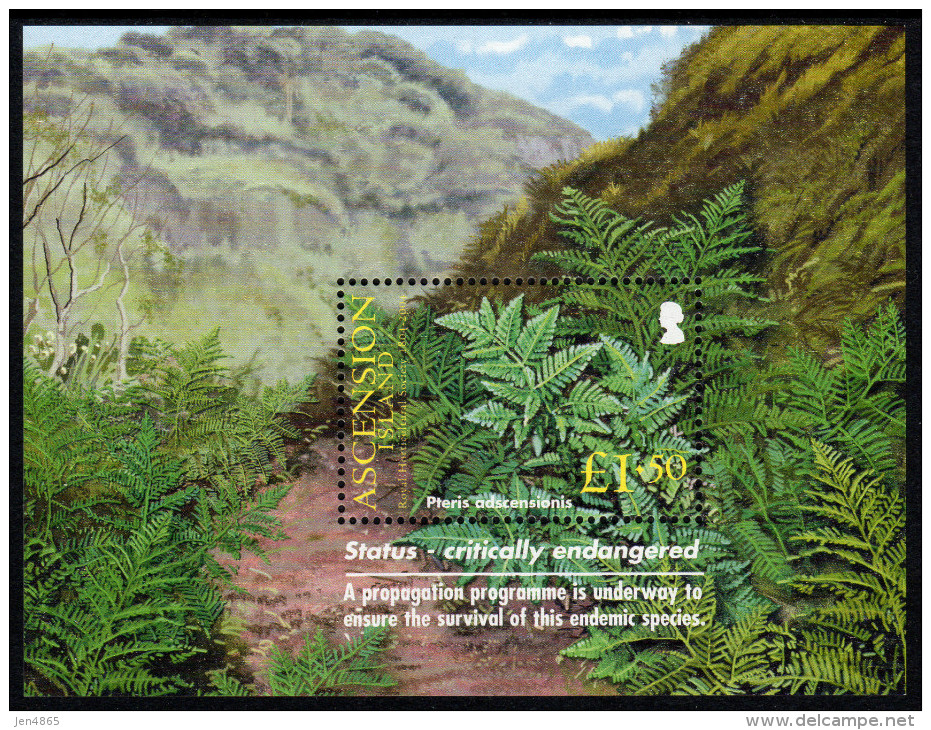 ASCENSION. 2004 ROYAL HORTICULTURAL SOCIETY CENTENARY SHEET  MNH. - Ascensione