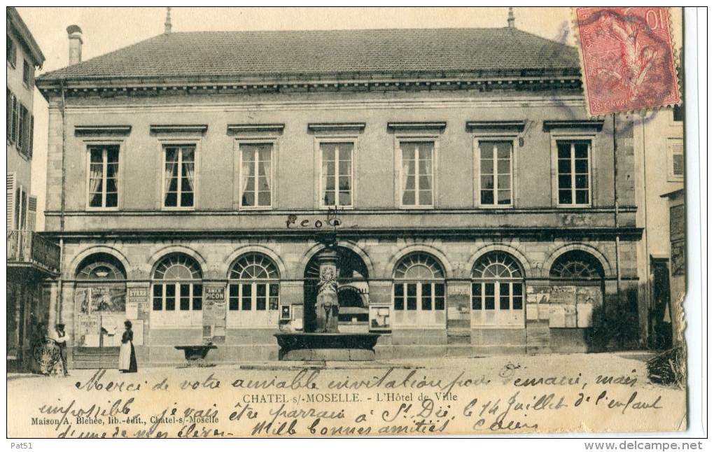 88 - Chatel Sur Moselle : L' Hôtel De Ville - Chatel Sur Moselle