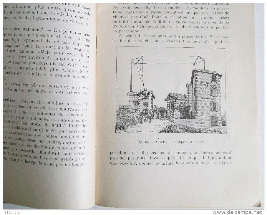 LIVRET 1923 THEORIE DE LA TELEGRAPHIE SANS FIL  PAUL DAPSENCE - Andere & Zonder Classificatie