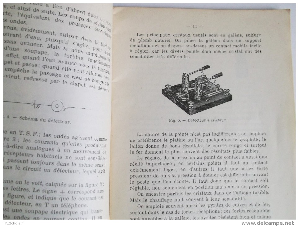 LIVRET 1923 THEORIE DE LA TELEGRAPHIE SANS FIL  PAUL DAPSENCE - Autres & Non Classés