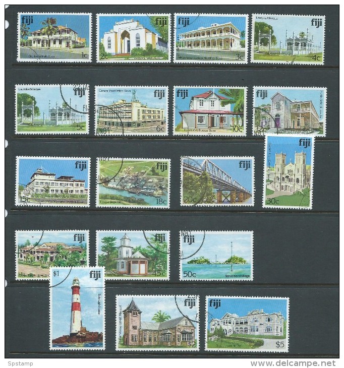 Fiji 1979 Building Definitive Set 18 FU - Fiji (1970-...)