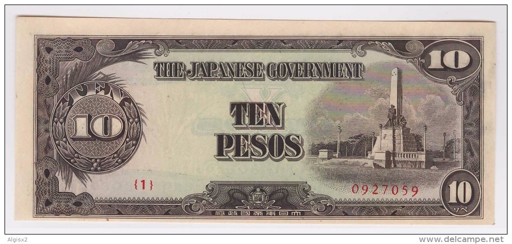 Philippines (Japan Government) 10 Peso P-111 1943 - Filippijnen