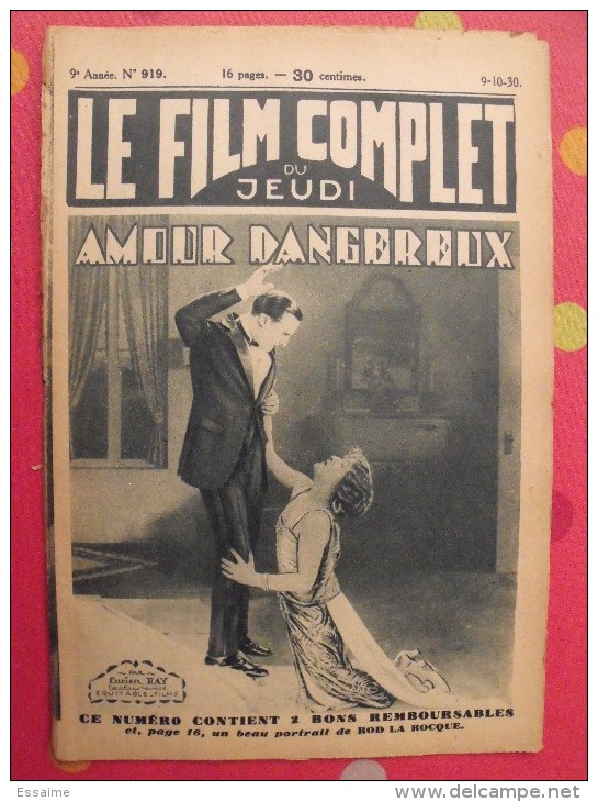 revue Le film complet. 1930-1931. Une revue à choisir.