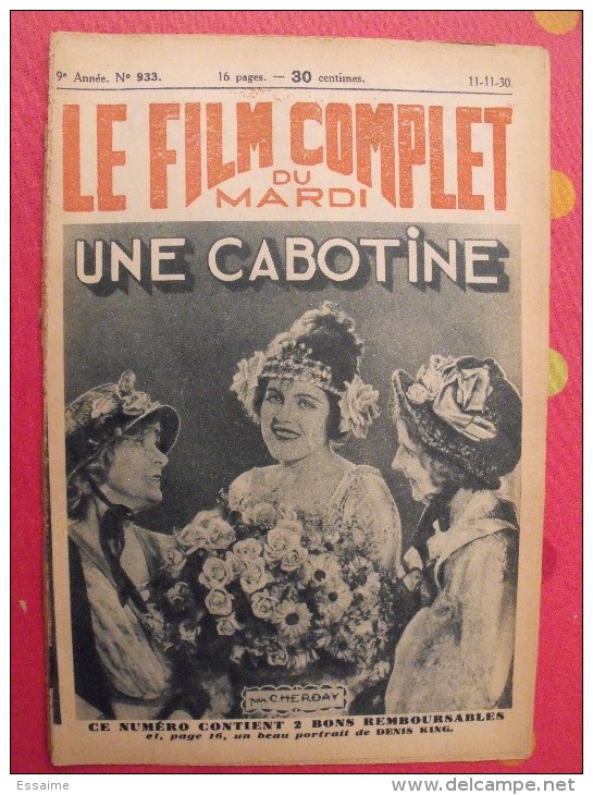 revue Le film complet. 1930-1931. Une revue à choisir.