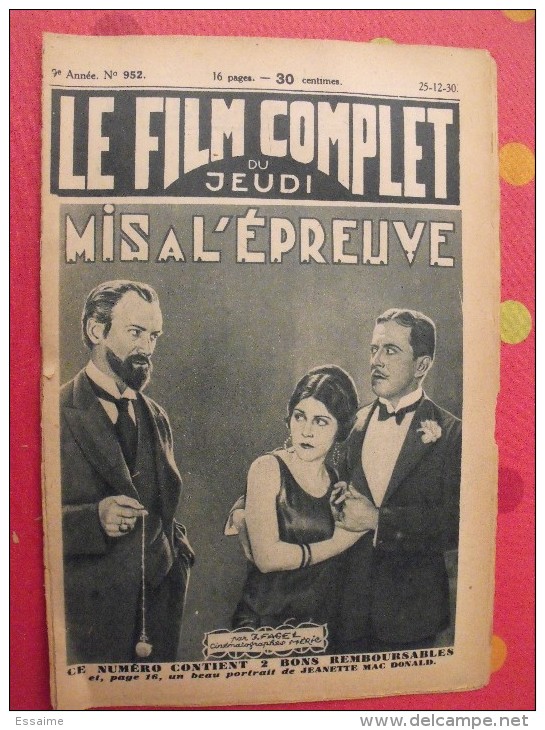 revue Le film complet. 1930-1931. Une revue à choisir.