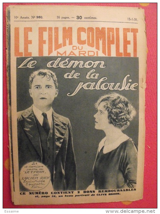 revue Le film complet. 1930-1931. Une revue à choisir.