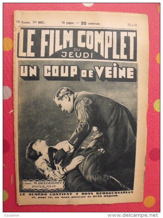 revue Le film complet. 1930-1931. Une revue à choisir.