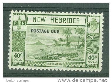 New Hebrides: 1938   Postage Due   SG D9   40c   MH - Unused Stamps