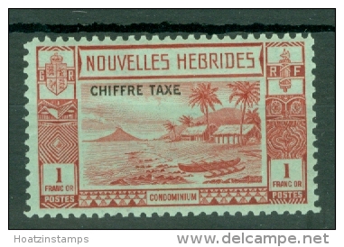 New Hebrides: 1938   Postage Due   SG FD69   1Fr   MH - Ongebruikt