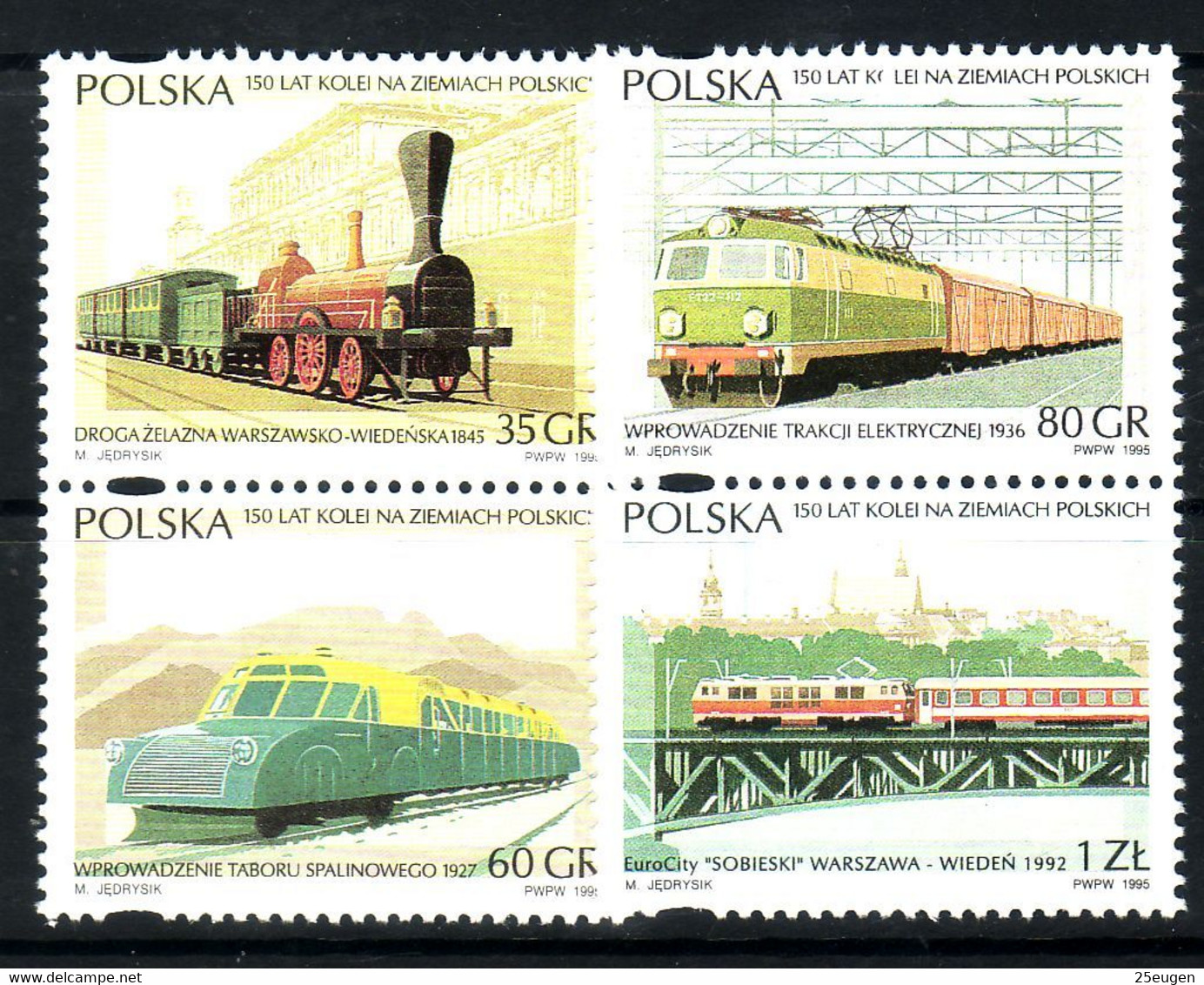 POLAND 1995  MICHEL NO 3541-3544  MNH - Neufs