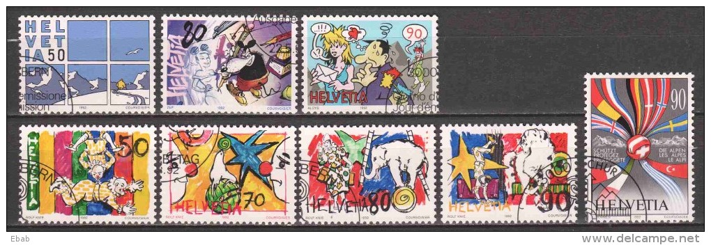 Switzerland 1992 Mi 1474-1481 - Used Stamps