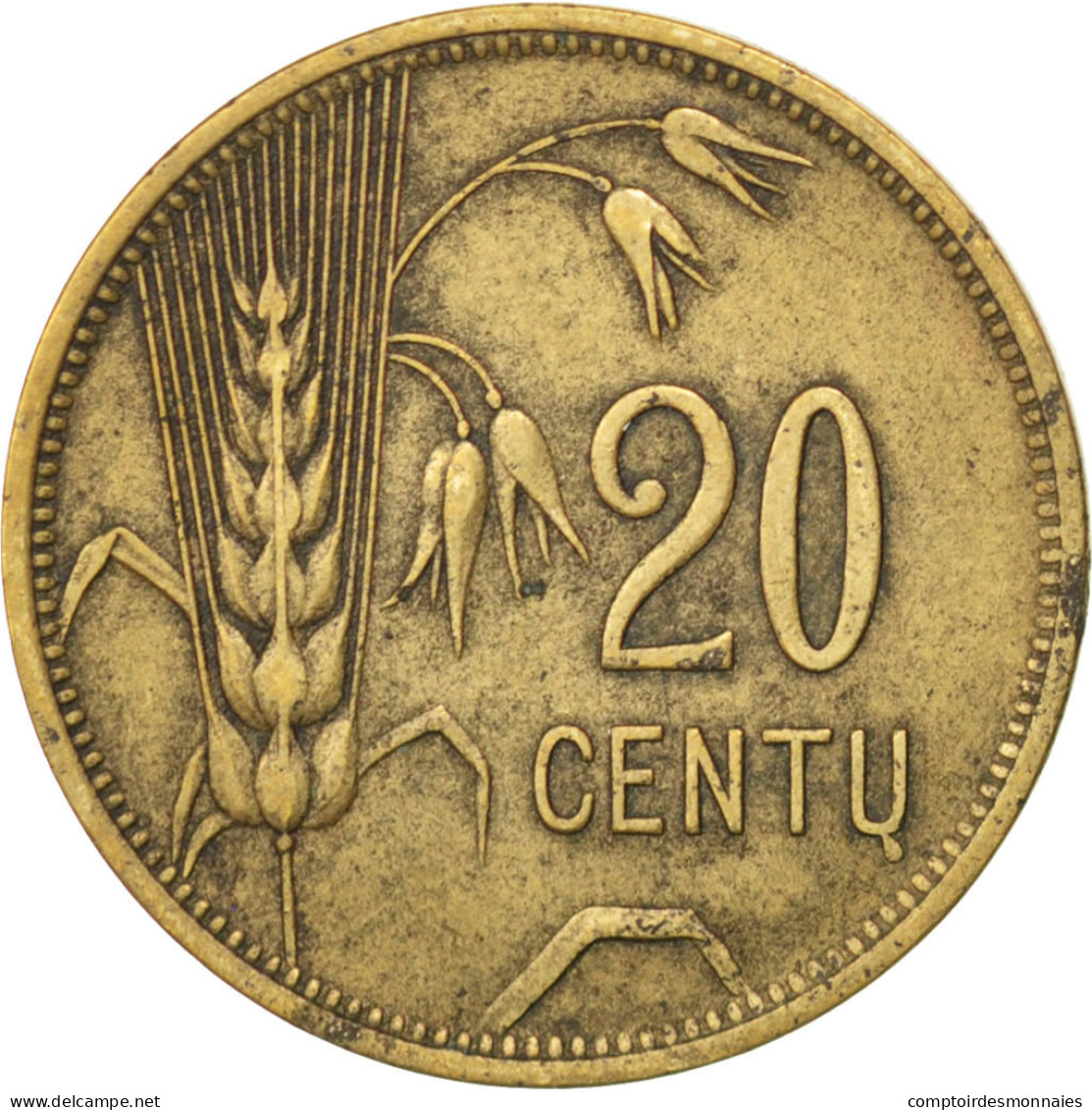 Monnaie, Lithuania, 20 Centu, 1925, TTB, Aluminum-Bronze, KM:74 - Lituania