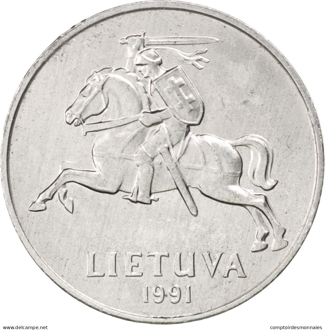 Monnaie, Lithuania, 2 Centai, 1991, SPL, Aluminium, KM:86 - Lituanie