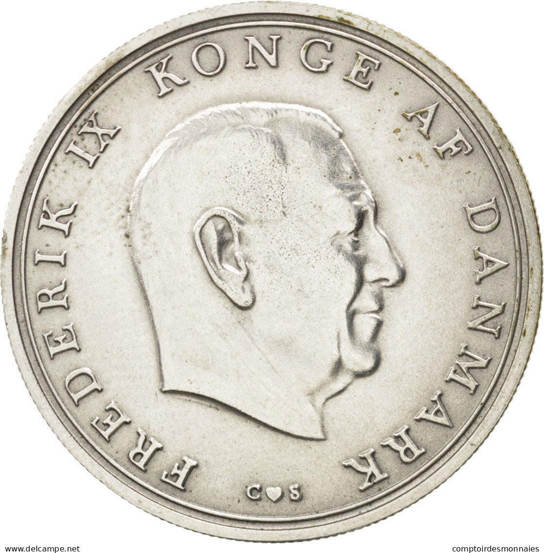 Monnaie, Danemark, Frederik IX, 10 Kroner, 1968, SUP, Argent, KM:857 - Denmark