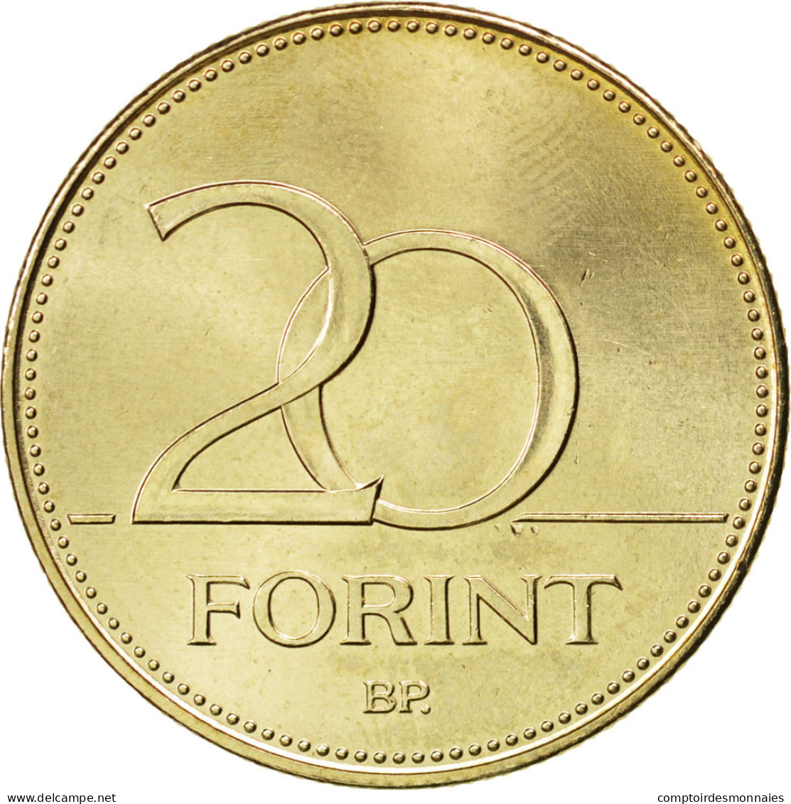 Monnaie, Hongrie, 20 Forint, 2008, SPL, Nickel-brass, KM:696 - Hongrie