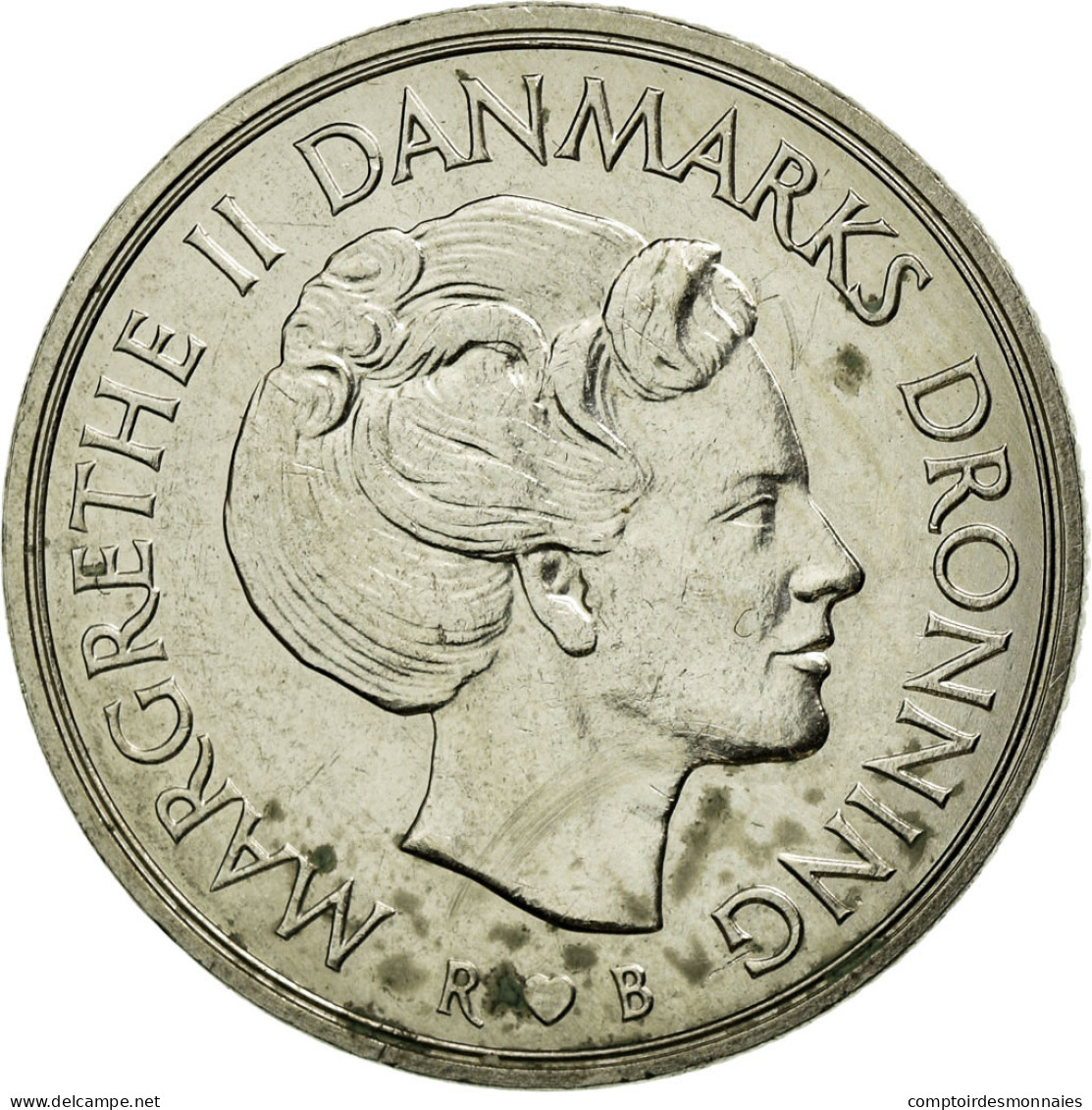 Monnaie, Danemark, Margrethe II, Krone, 1985, SUP, Copper-nickel, KM:862.3 - Denemarken