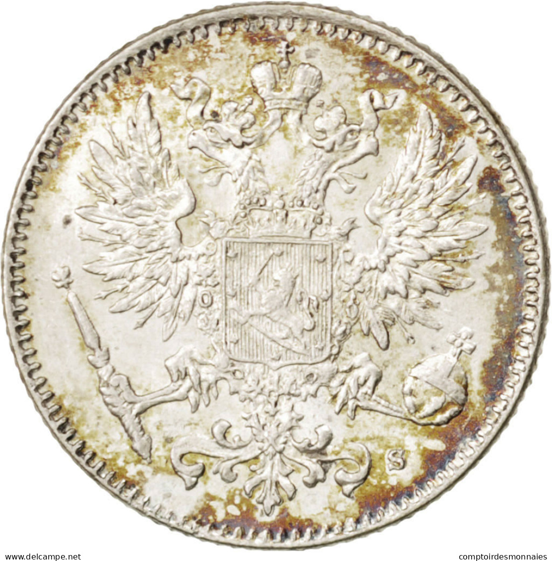 Monnaie, Finlande, Nicholas II, 50 Penniä, 1916, SPL, Argent, KM:2.2 - Finlande