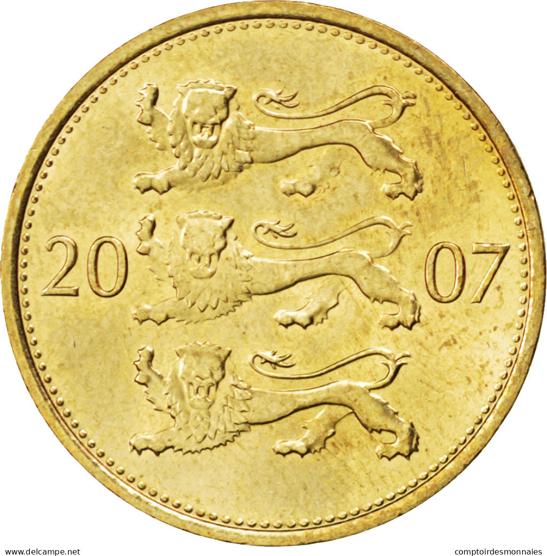 Monnaie, Estonia, 50 Senti, 2007, SPL, Aluminum-Bronze, KM:24 - Estland