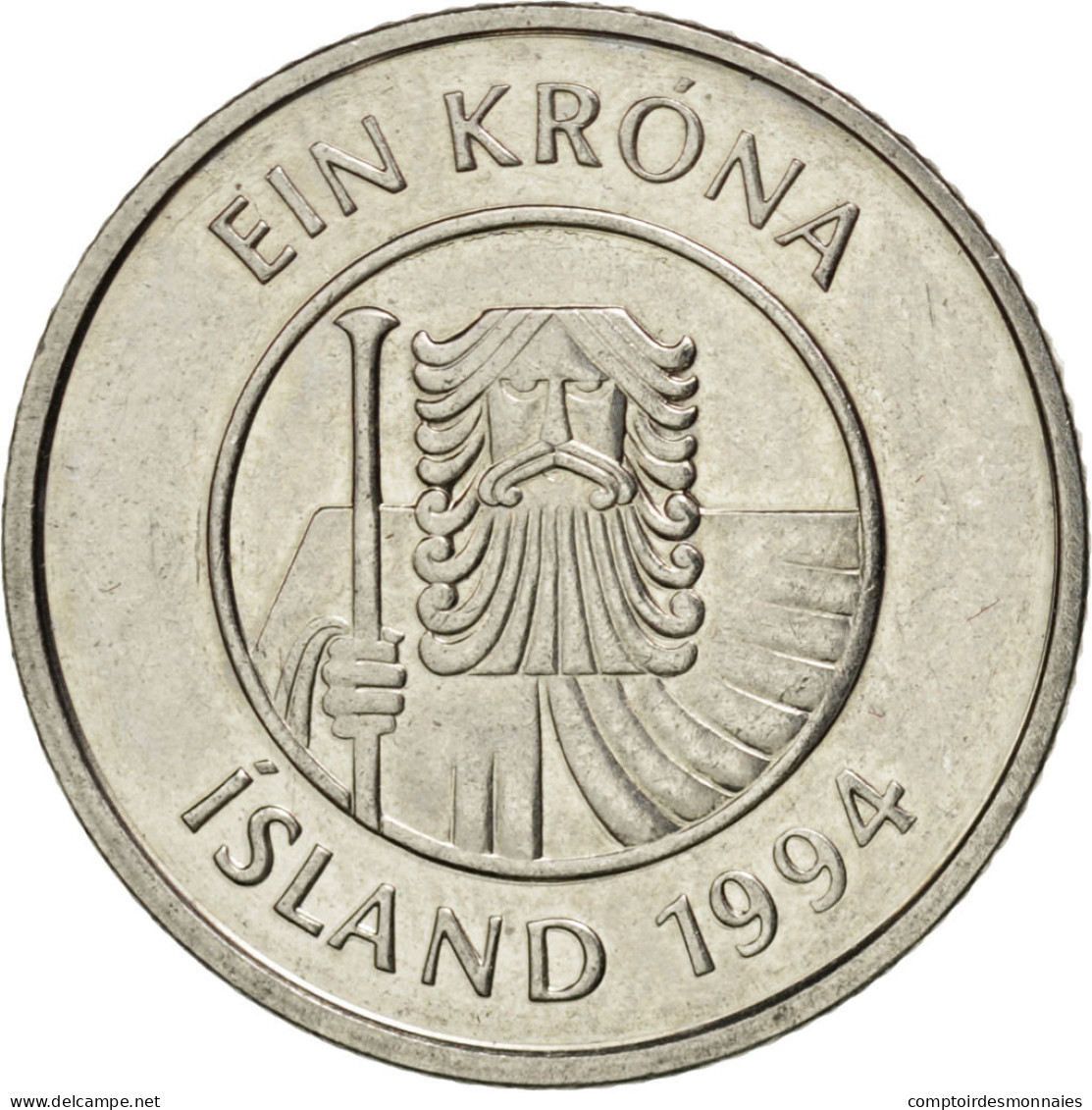 Monnaie, Iceland, Krona, 1994, SPL, Nickel Plated Steel, KM:27A - Islande