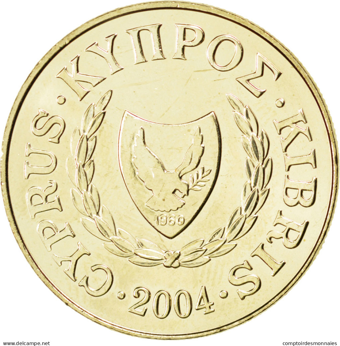 Monnaie, Chypre, 20 Cents, 2004, SPL, Nickel-brass, KM:62.2 - Cyprus