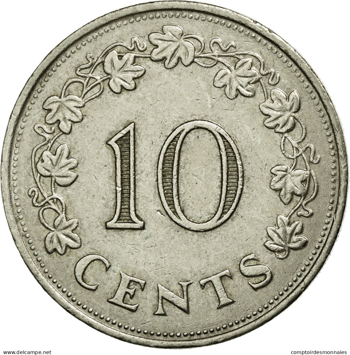 Monnaie, Malte, 10 Cents, 1972, TTB, Copper-nickel, KM:11 - Malte