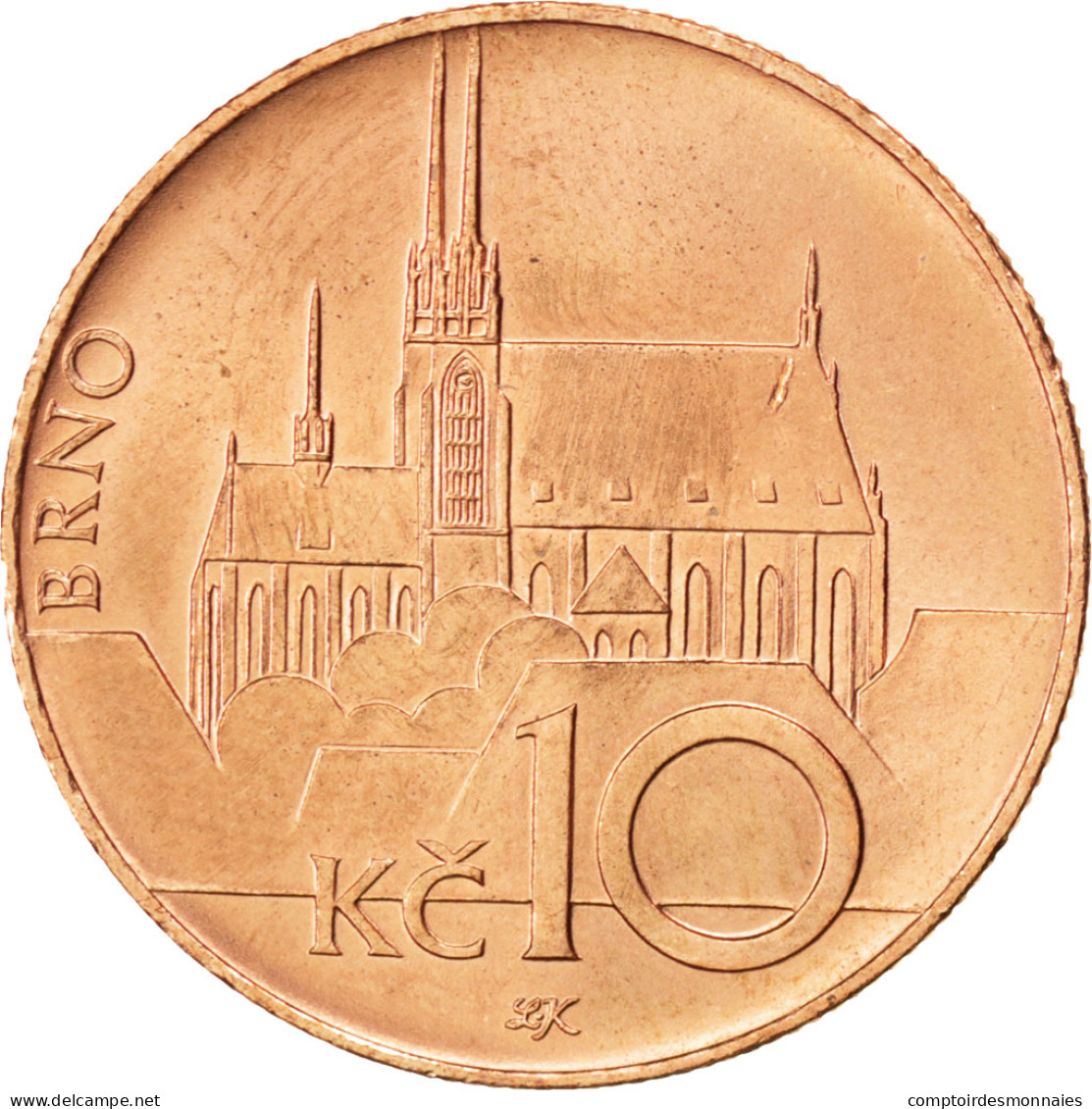 Monnaie, République Tchèque, 10 Korun, 2010, SPL, Copper Plated Steel, KM:4 - Tschechische Rep.