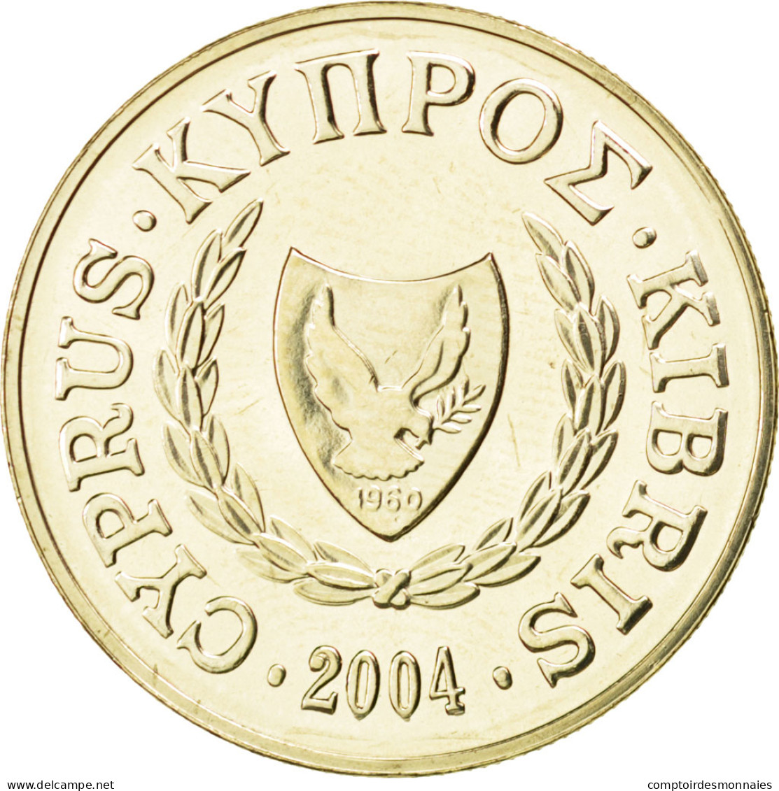 Monnaie, Chypre, 10 Cents, 2004, SPL, Nickel-brass, KM:56.3 - Zypern