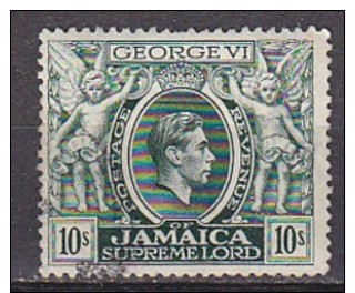 JAMAIQUE - N°Y&T - 135 - 10  S  Vert Foncé   - Georges VI  -  Obl Cad - Jamaique (1962-...)