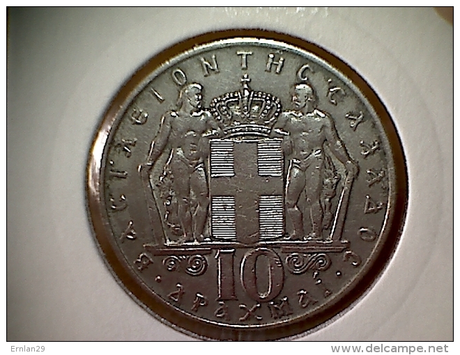 Gréce 10 Drachmai Drachmes 1968 - Grecia