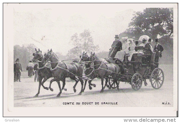 COMTE DU DOUET DE GRAVILLE (DILIGENCE BEAU PLAN) - Taxis & Fiacres