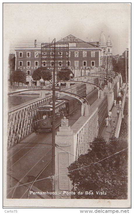 Brésil - Pernambuco - Ponte Da Boa Vista - 1929 - Architecture Pont Tramway - Recife