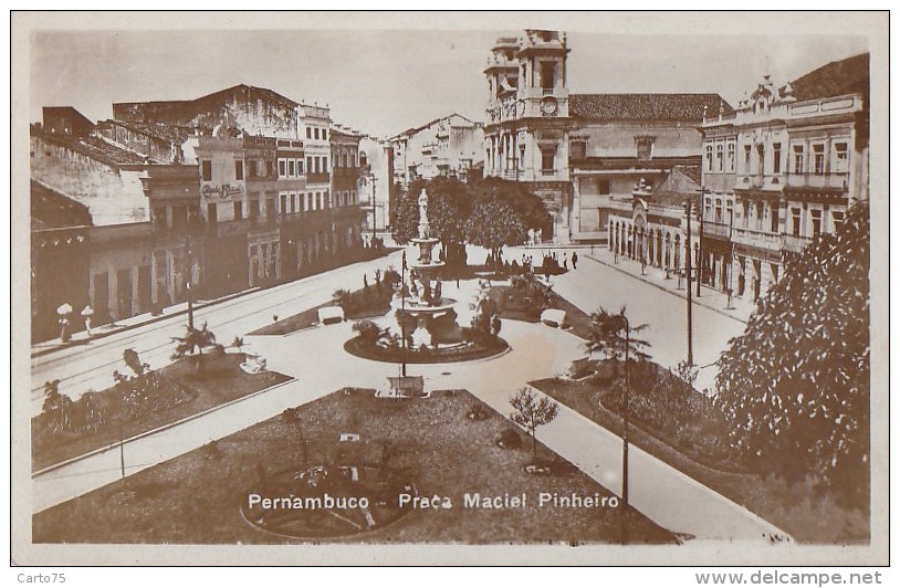 Brésil - Pernambuco - Praça Maciel Pinheiro - Recife