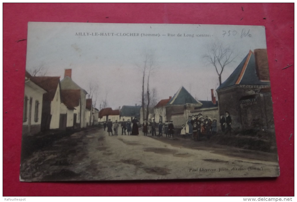 Cp  Ailly Le Haut Clocher Rue De Long ( Centre) Couleur - Ailly Le Haut Clocher