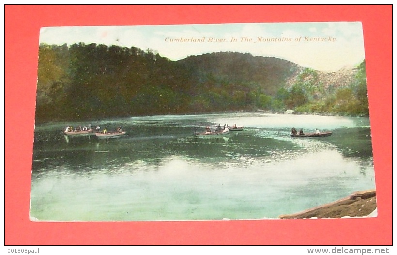 Cumberland River , In The Mountains Of Kentucky :::: Animation - Barques   --------- 275 - Autres & Non Classés