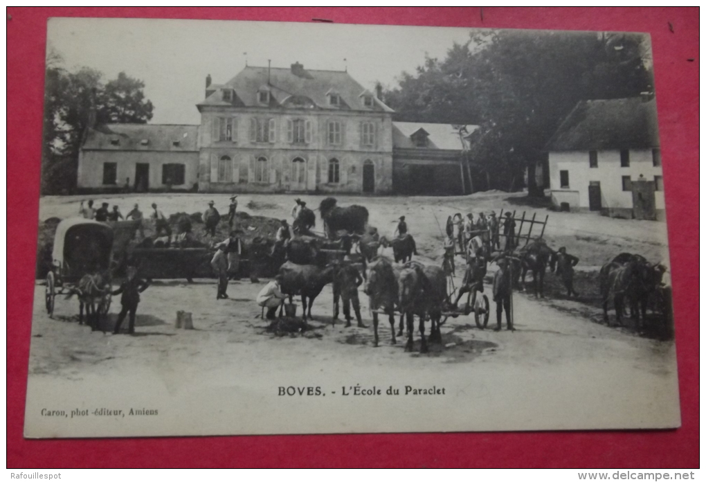 Cp  Boves L'ecole Du Paraclet - Boves