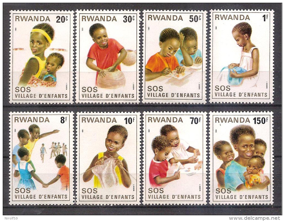 Rwanda 1981 - Children's Village - Unused Stamps