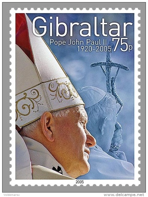 Gibraltar 2005 Mih. 1137 Pope John Paul II MNH ** - Gibraltar