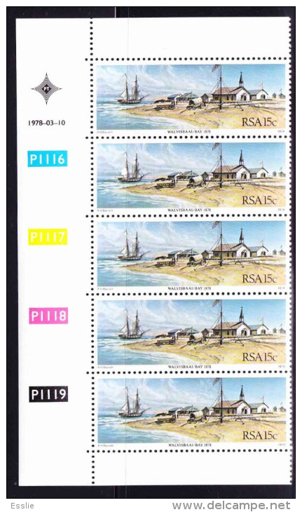 South Africa -1978 Centenary Of Walvis Bay Annexation - Control Block - Neufs