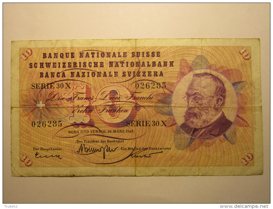 10 Francs 1963 - SUISSE - Schweiz