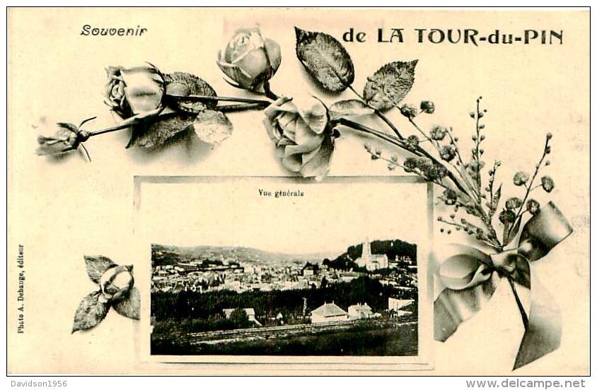 Belle  CPA   -   Souvenir De  La Tour Du Pin  ,vue Générale              E66 - La Tour-du-Pin